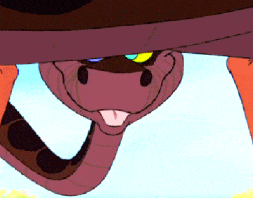 a cartoon snake with its tongue sticking out