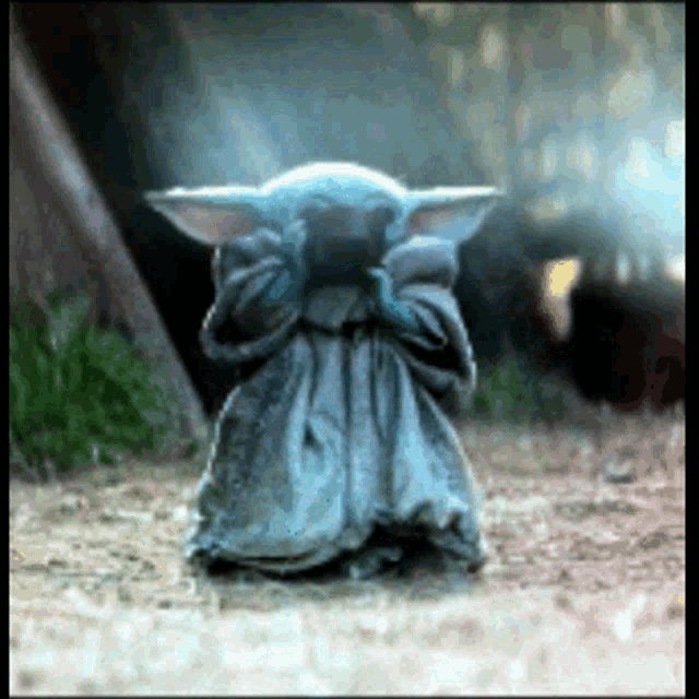 Baby Yoda Soup GIF - Baby Yoda Soup The Mandalorian GIFs