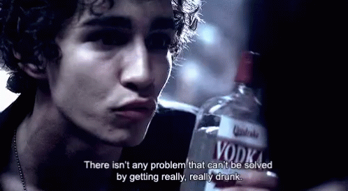 There Isn'T Any Problem That Can'T Be Solved By Getting Really, Really Drunk. GIF - Vodka Alcohol Alcoholic GIFs