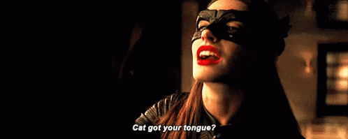Meow GIF - Cat Woman Anne Hathaway Cat Got Your Tongue GIFs