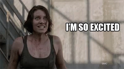 Excited Maggie - Walking Dead GIF - Walking Dead Excited Maggie GIFs