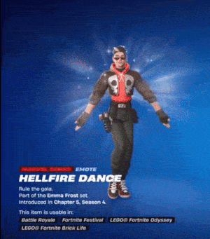 a video game character named hellfire dance is shown