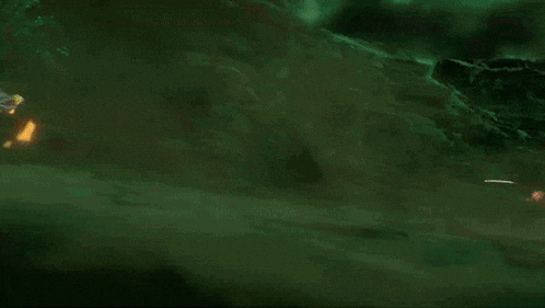 a cartoon character with a sword is fighting another character with a purple light behind them
