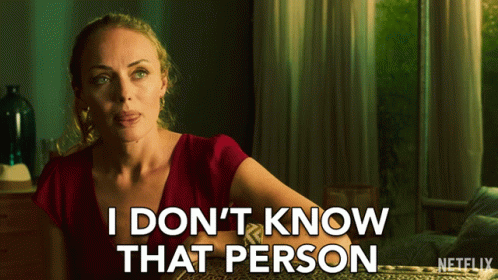 I Dont Know That Person Laura Haddock GIF - I Dont Know That Person Laura Haddock Zoe Walker GIFs