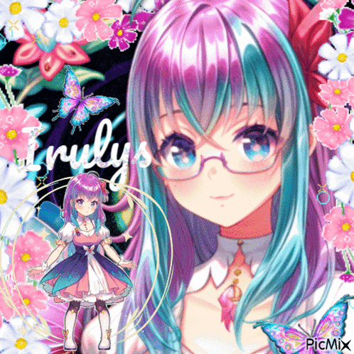 a picture of an anime girl with the name emily written on the bottom
