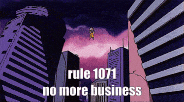 Rule 1071 No More Business GIF - Rule 1071 Rule 1071 GIFs