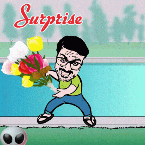 Surprise Flowers GIF - Surprise Flowers Flirty GIFs