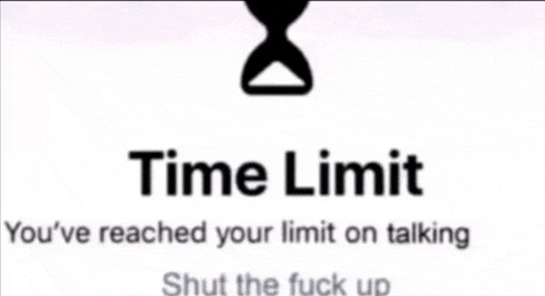 a sign that says " time limit " on it