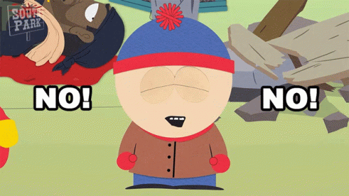No No Stan Marsh GIF - No No Stan Marsh South Park GIFs