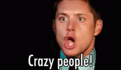 Crazy Supernatural GIF - Crazy Supernatural Jensen Ackles GIFs