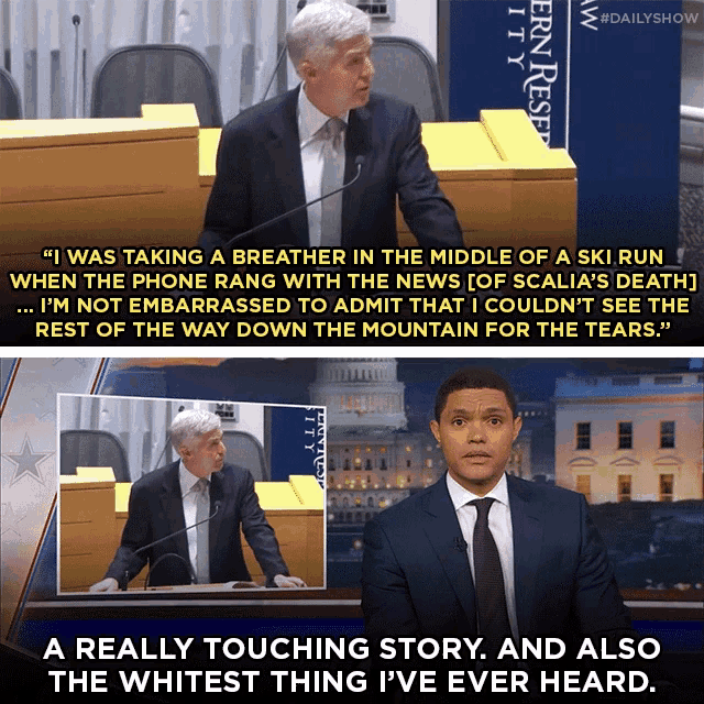 a really touching story and also the whitest thing i 've ever heard on the daily show