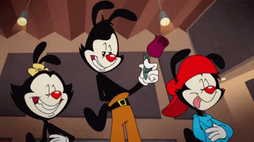 Animaniacs Smelling Rose GIF - Animaniacs Smelling Rose Rose GIFs