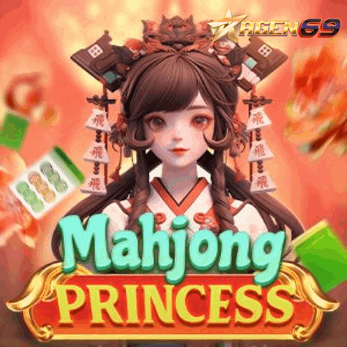 a girl with a crown on her head is on the cover of a mahjong game .