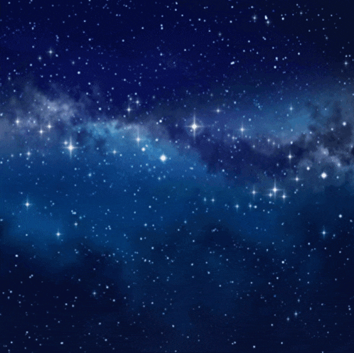 a cartoon duck wearing sunglasses points at the stars in the sky