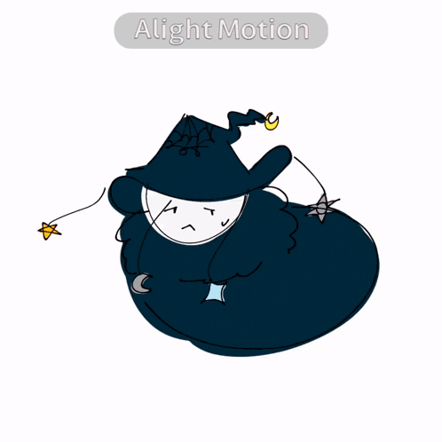 a drawing of an explosion with the words alight motion underneath it