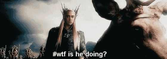 a man with long hair and a crown is standing next to a moose with horns .