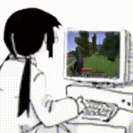 a person is playing a video game on a computer .