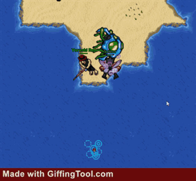 a screenshot of a video game with the words made with giffingtool.com below it