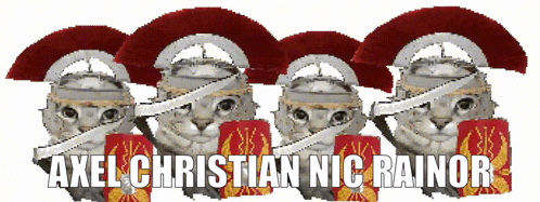 axel christian nic rainor is written on the bottom of a picture