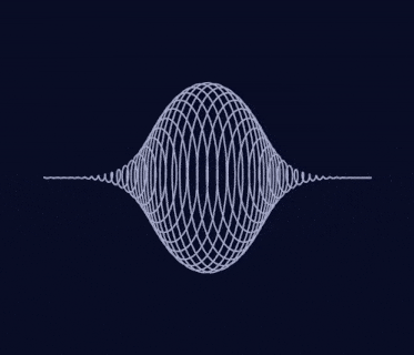 a swirl of lines on a dark blue background that looks like a spiral