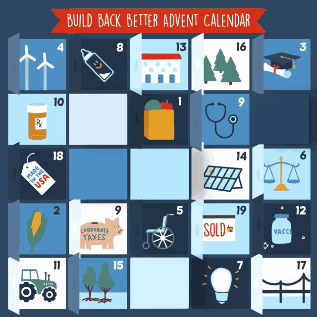 Build Back Better Advent Calendar GIF - Build Back Better Advent Calendar Xmas GIFs