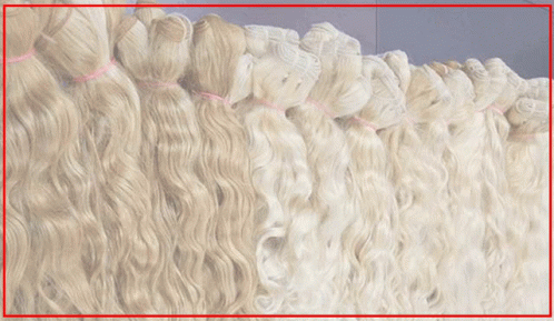 Brazilian Wave Bundles Brazilian Hair Bundles GIF - Brazilian Wave Bundles Brazilian Hair Bundles Blonde Curly Hair Extensions GIFs