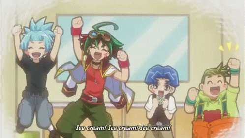 Anime Ice Cream Yugioh Arc V GIF - Anime Ice Cream Yugioh Arc V Ygo GIFs