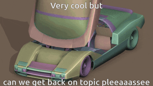 a very cool but can we get back on topic pleaaasee