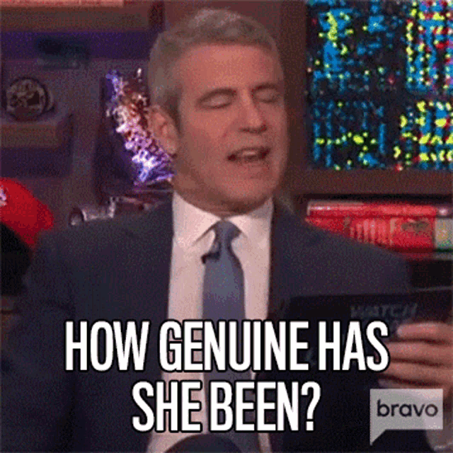 How Genuine Has She Been Andy Cohen GIF - How Genuine Has She Been Andy Cohen Watch What Happens Live With Andy Cohen GIFs
