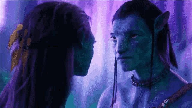 Avatar Neytiri GIF - Avatar Neytiri Kiss GIFs