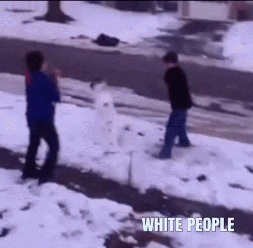 White People Beat Up GIF - White People Beat Up Snowman GIFs