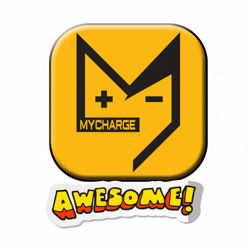 a sticker that says awesome next to a yellow logo