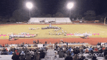 a football game is being played in a stadium with the words clideo.com on the bottom right