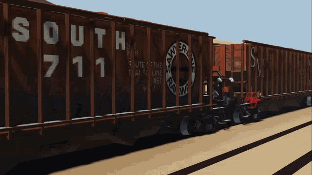 a train car that says saver on it