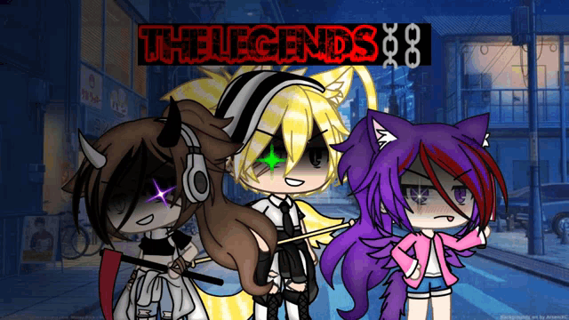 a poster for the legends 88 shows a boy and two girls