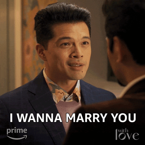 a man says i wanna marry you in front of another man