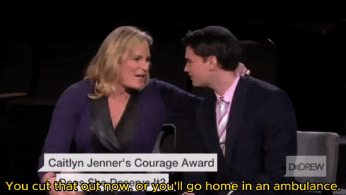 Zoey Tur Ben Shapiro GIF - Zoey Tur Ben Shapiro Cut That Out GIFs
