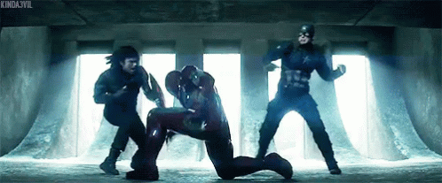 Captain America Iron Man GIF - Captain America Iron Man Bucky GIFs