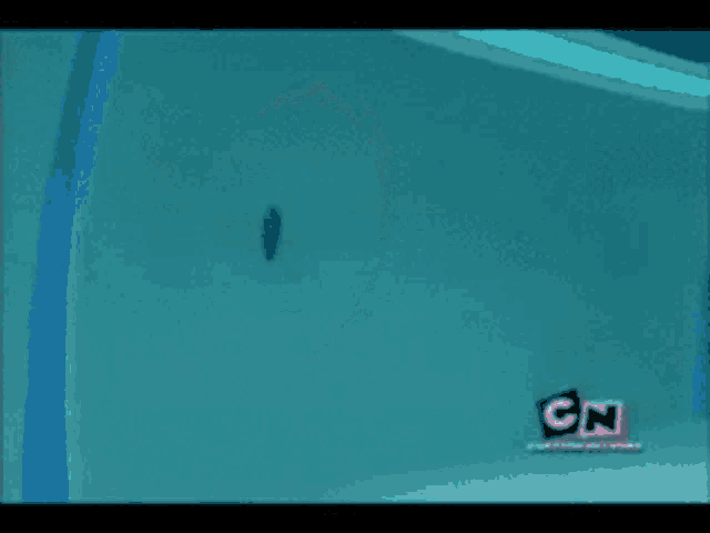 a cartoon character is being punched in the face by a cartoon network character