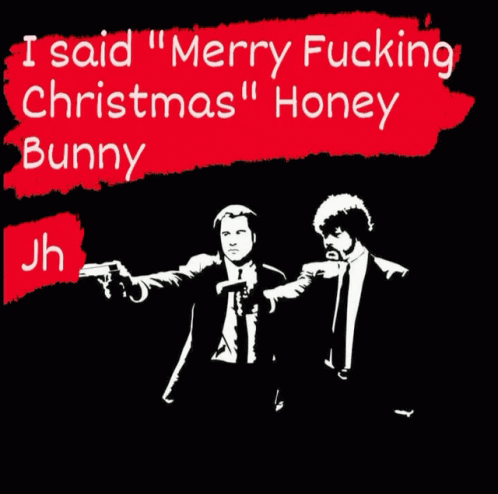 Honey Bunny Pulp Fiction GIF - Honey Bunny Pulp Fiction Christmas GIFs