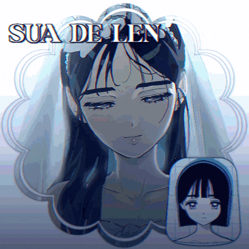 a drawing of a girl with the name sua de lien on the bottom
