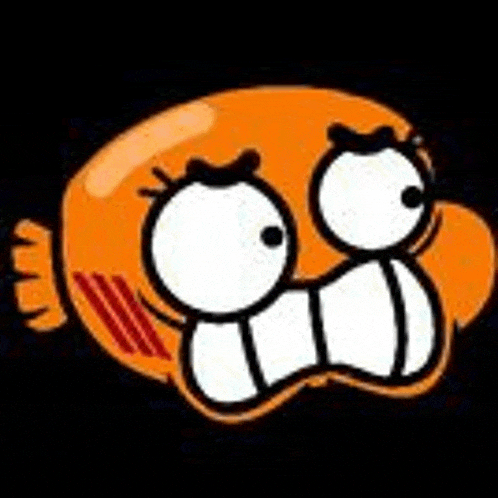 gumball from the amazing world of gumball is making a funny face with his mouth open .