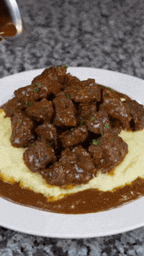Beef Tips And Gravy Food GIF - Beef Tips And Gravy Food Gravy GIFs