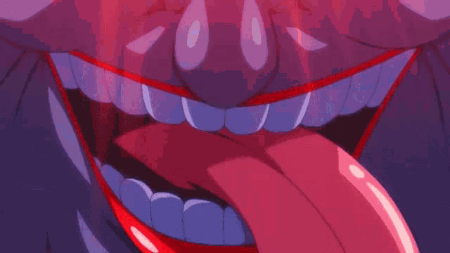 a close up of a person 's mouth with a red tongue sticking out and the words risky below it