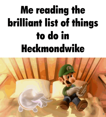 a cartoon of a man sitting on a bed reading a book