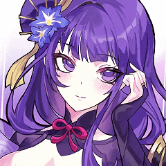 a girl with purple hair has a flower in her hair
