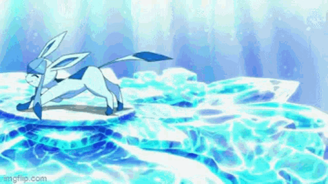 Pokemon Eevee And Friends GIF - Pokemon Eevee And Friends Glaceon GIFs