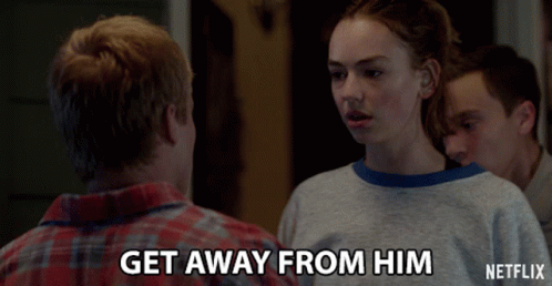 Get Away From Him Sister GIF - Get Away From Him Sister Defending GIFs