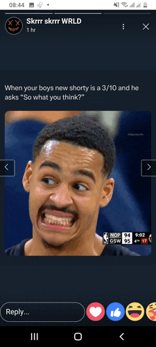 a picture of a man making a funny face is on a facebook page