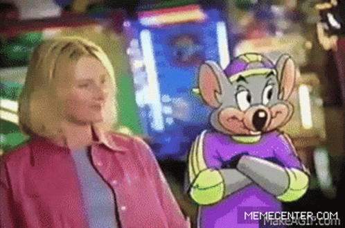 Chuck E Cheese Mouse GIF - Chuck E Cheese Mouse Kiss GIFs